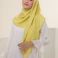 Diario - Kerudung Segi Empat Ultrafine Plain Scarf Voal Yellow Series