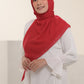 Diario - Kerudung Segi Empat Ultrafine Plain Scarf Voal Red Series